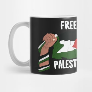 Free Palestine - I stand with Palestine Flag Mug